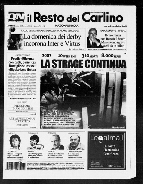 Il Resto del Carlino : giornale dell'Emilia